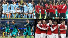 Berikut ini 10 klub dengan jumlah penonton terbanyak di Premier League musim 2019. Manchester United teratas dengan 74.498 penonton. (Foto Kolase AP dan AFP)