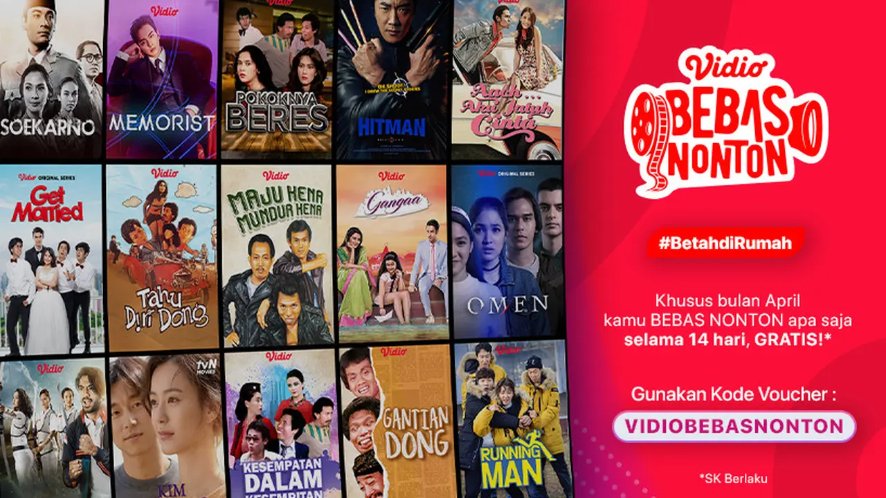 Gratis Nonton Selama Sebulan di Vidio, Ada Film Warkop Sampai Drama Korea. sumberfoto: Vidio