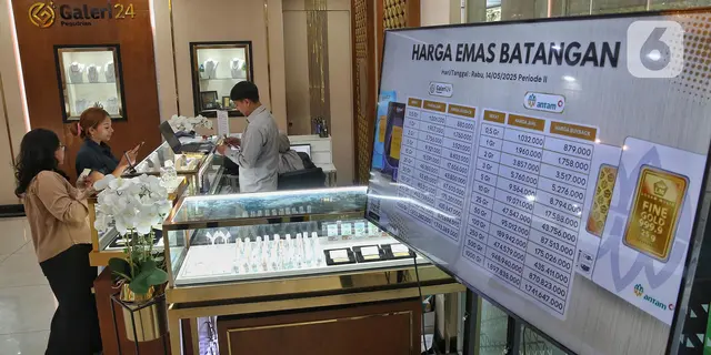 Harga Emas Pegadaian Hari Ini 18 Juni 2025 Rontok, Berikut Daftarnya