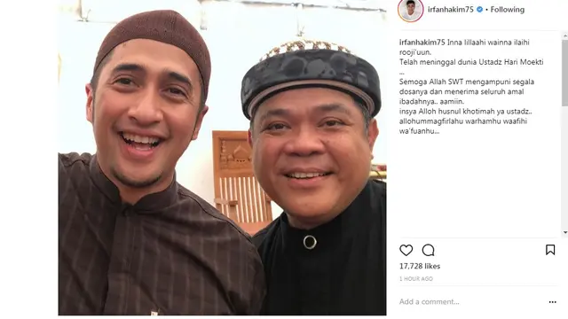 Irfan Hakim (Foto: Instagram)