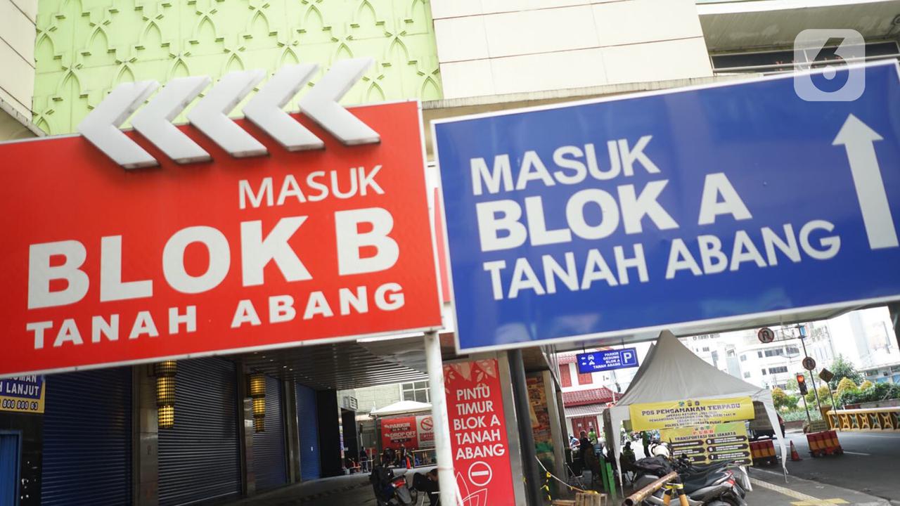 FOTO: Penampakan Pasar Tanah Abang Selama Masa Perpanjangan PSBB