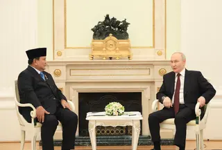 Pertemuan Empat Mata Prabowo dan Putin (Biro Pers Setpres)