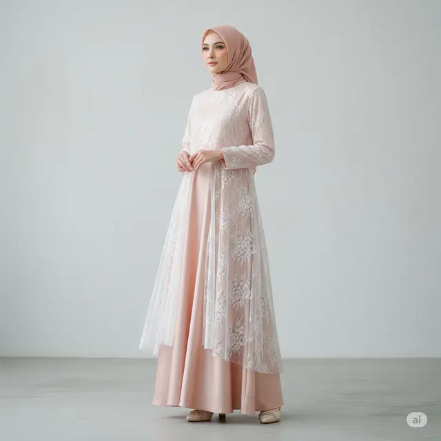 10 Model Baju Gamis Dua Warna Terbaru 2025: Inspirasi Fashion Muslim Kekinian