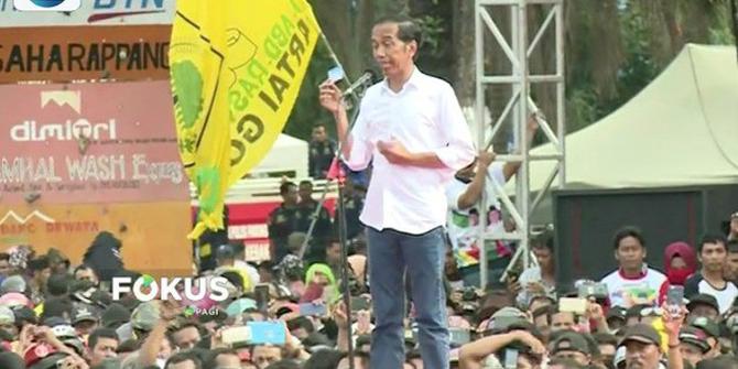 Jokowi Perkenalkan 3 Kartu Andalan Saat Kampanye Terbuka di Balikpapan