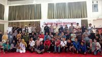 Peserta Kopdar sebagai wujud terima kasih ke berbagai pihak membuat Pilkada Rohul berjalan kondusif. (Liputan6.com/M Syukur)