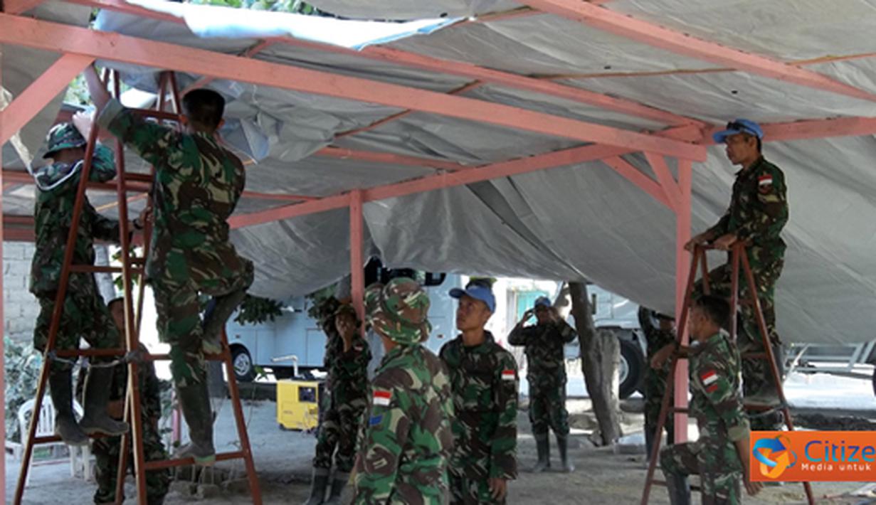 Citizen6, Haiti: Perbaikan dilakukan pada Gereja Protestan rakyat Haiti di daerah Mapouchevalier, di jalur jalan nasional yang menghubungkan Gonaives. (Pengirim: Badarudin Bakri)