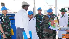 Citizen6, Lebanon Selatan: Pemeriksaan yang dilakukan Tim ORI UNIFIL meliputi peralatan utama dan peralatan pendukung serta alat perlengkapan satuan dan perlengkapan perorangan lapangan. (Pengirim: Badarudin Bakri).