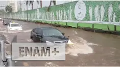 Hujan 1 jam Setengah, Jalan Depan TVRI tergenang