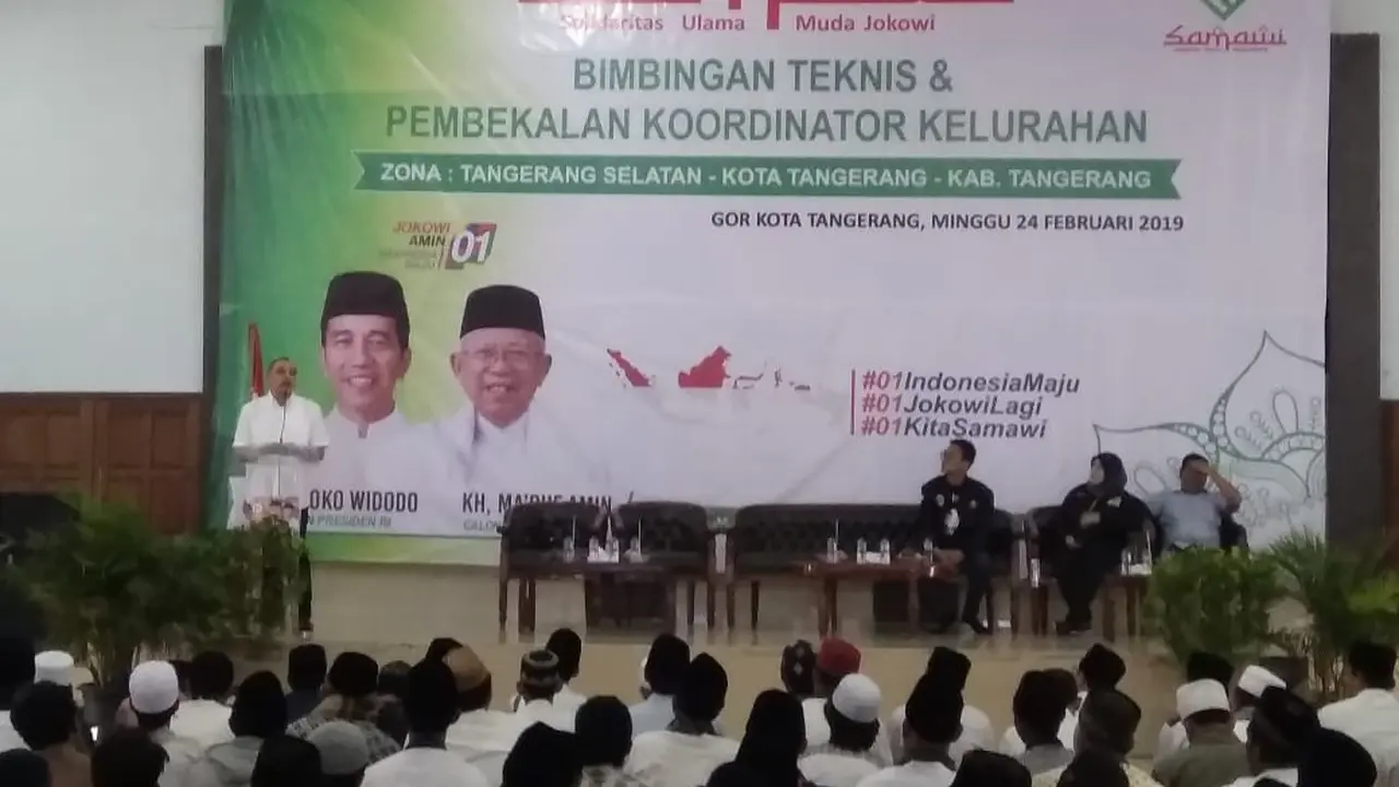 600 Orang Deklarasikan Diri Sebagai 'Solidaritas Ulama Jokowi' di Tangerang