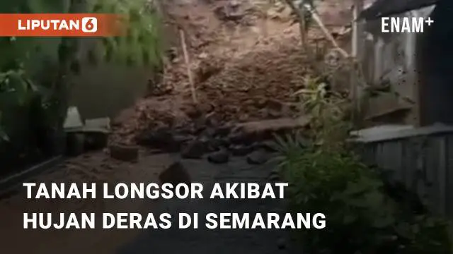 Beredar video viral terkait bencana tanah longsor akibat hujan yang deras. Longsor tersebut menimpa proyek pembangunan sebuah villa di Pudakpayung, Semarang