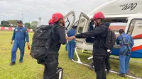 Polri mengerahkan tim drone Bid TIK untuk mendeteksi sekaligus mencari kemungkinan lokasi pengungsian warga yang daerahnya masih terisolir akibat gempa Cianjur Jawa Barat. (Dok. Polri)