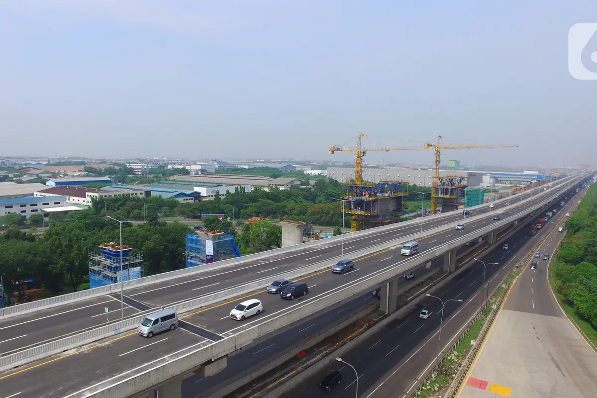 Melihat Tol Layang Jakarta-Cikampek dari Udara