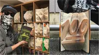 Seniman Jepang Ciptakan Origami Spektakuler dalam Buku Tebal