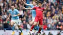 Gol penutup kemenangan The Citizens dicetak oleh Julian Alvarez pada menit ke-85. (AP Photo/Dave Thompson)