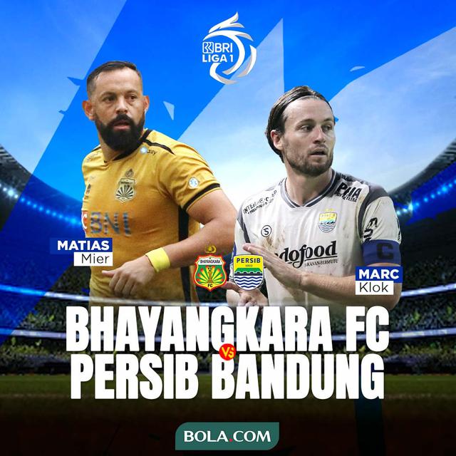 BRI Liga 1 - Duel Antarlini - Bhayangkara FC Vs Persib Bandung