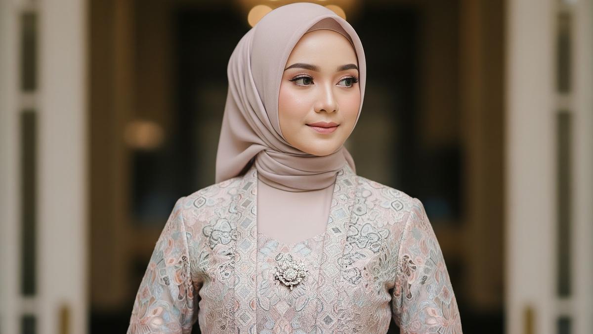 7 Model Gamis Brokat Etnik Warna Pastel, Cocok untuk Berbagai Acara di 2026