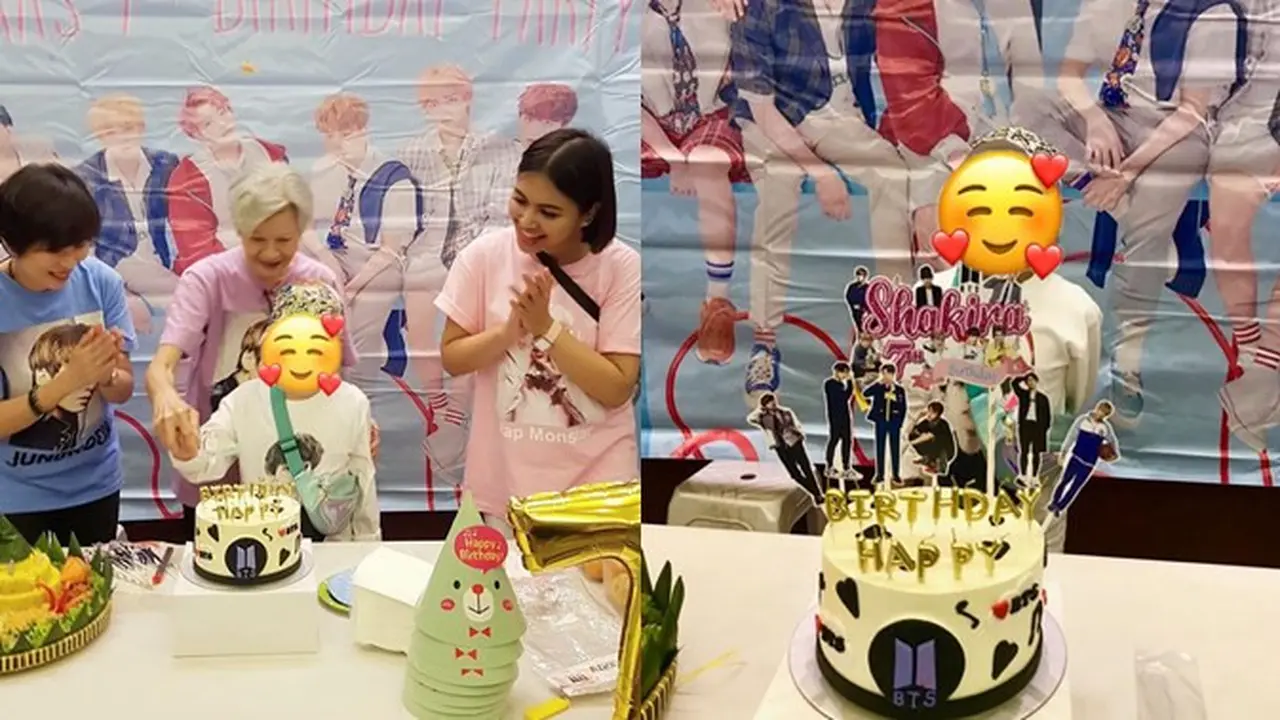 7 Momen Ulang Tahun Shakira Aurum Anak Denada, Bertema BTS