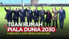 Berita video Uruguay, Argentina, Chile, dan Paraguay mengajukan diri menjadi tuan rumah bersama Piala Dunia 2030.