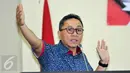 Ketua MPR Zulkifli Hasan saat memberikan sosialisasi empat pilar MPR RI di Lampung Selatan, Kamis (17/3/2016). (Liputan6.com/Yoppy Renato)