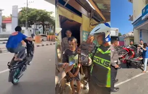 Sudah Pernah Patah Kaki, Pemuda Ini Tetap Freestyle Motor Demi Konten