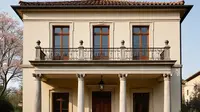 12 Inspirasi Desain Rumah Klasik Sederhana 2 Lantai, Cocok untuk Keluarga Modern