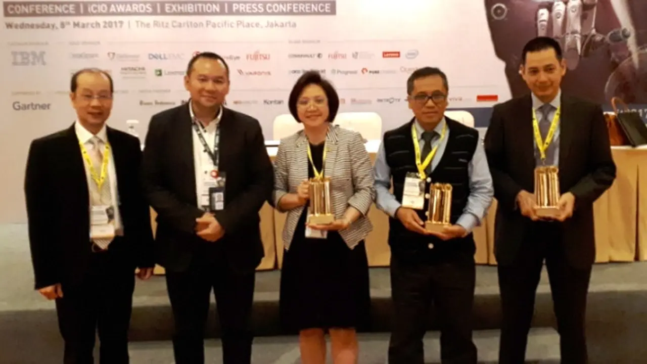 Konferensi pers CTI IT Summit Infrastructure 2017 dan pemenang iCIO Awards 201. Liputan6.com/Agustinus Mario Damar