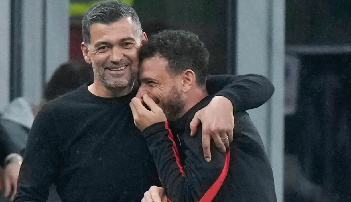 Kemenangan ini mengantar Milan ke final Coppa Italia dan akan berhadapan dengan pemenang laga Bologna vs Empoli. Di sisi lain, Inter harus tersingkir dan mengubur mimpi treble. (AP Photo/Luca Bruno)