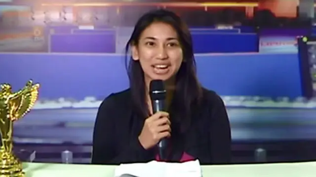 Deniska Peserta Presenter di International Broadcaster Expo 2013