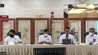 Direktur Utama PT PLN (Persero) Darmawan Prasodjo dalam konferensi pers di kantor Kementerian Energi dan Sumber Daya Mineral, Senin (13/6/2022). Darmawan Prasodjo menegaskan kenaikan tarif listrik tak berlaku bagi masyarakat bawah.