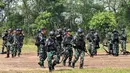 Latihan ini telah berkembang menjadi semacam agenda bersama multinasional yang dirancang untuk meningkatkan kemampuan bersama. (JUNI KRISWANTO/AFP)