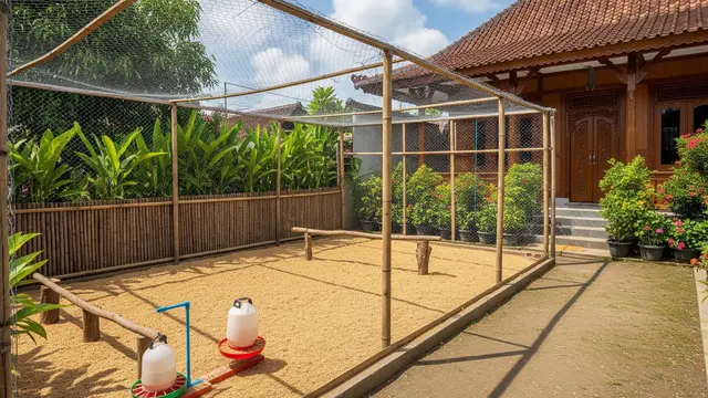 Desain Umbaran Ayam di Samping Rumah Tanpa Mengganggu Tetangga