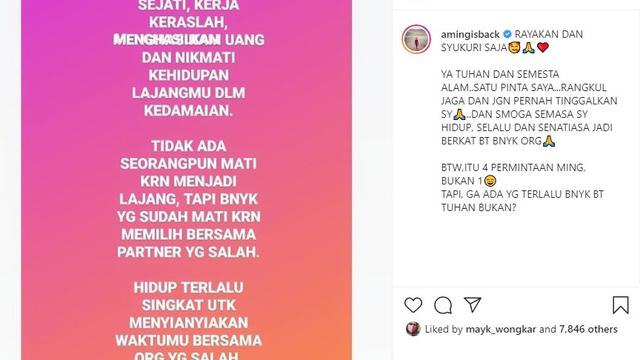 Aming (Foto: Instagram/@amingisback)