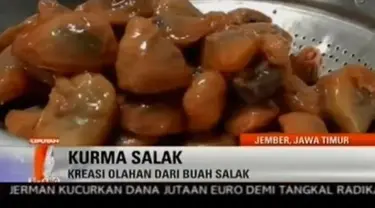 Seperti apa kurma salak kreasi warga Jember, Jawa Timur?