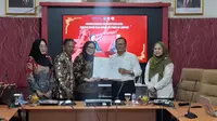 Unila dan DPC Peradi SAI Bandar Lampung resmi menjalin kerja sama. Foto : (Liputan6.com/Ardi).