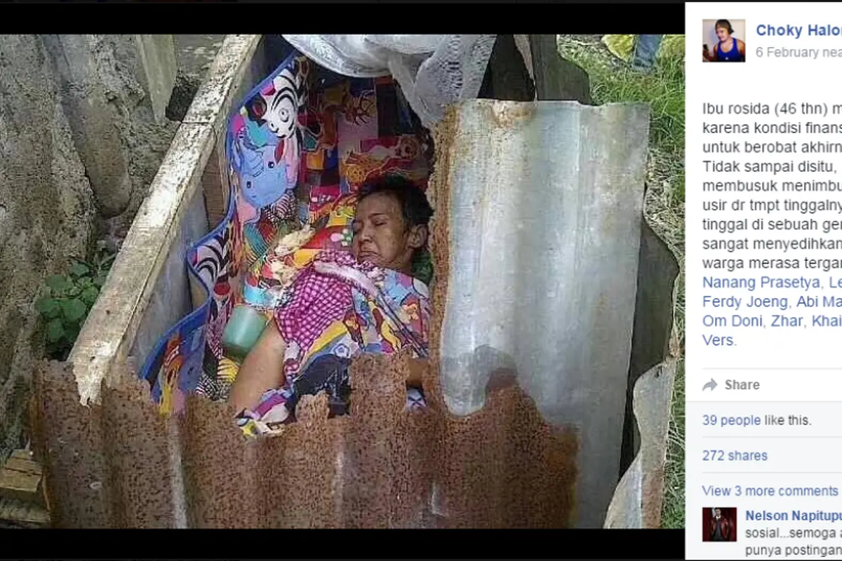Bukan Sekali, Gara-gara Kanker Payudara Ibu Rosida Sering Diusir