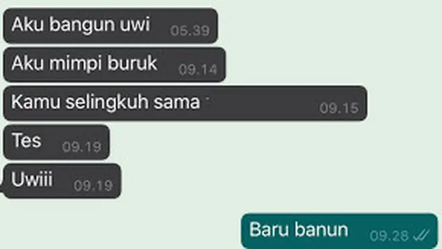 6 Chat Mimpi Pacar Selingkuh Ini Penuh Drama, Kocak