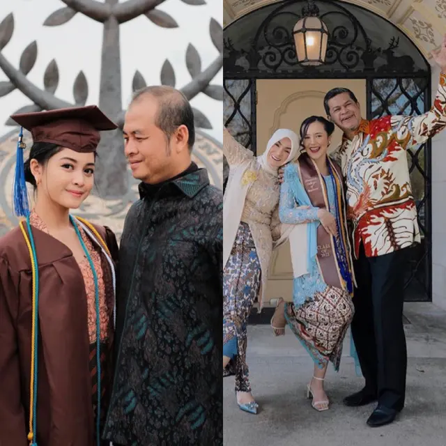 Adu Gaya Beby Tsabina dan Yoriko Angeline saat Wisuda di Amerika, credit: (@bebytsabina)/(@yorikooangln_)