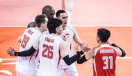 Jakarta Bhayangkara Presisi memastikan langkah ke grand final AVC Men's Champions League 2026 setelah menyingkirkan wakil Korea Selatan, Hyundai Capital Skywalkers, di GOR Terpadu Ahmad Yani, Pontianak, Kalimantan Barat, Sabtu (16/5//2026). (Dok PBVSI)