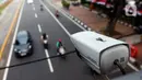 Adapun pengadaan kamera ETLE di 70 titik itu dialokasikan dari hibah Dishub DKI senilai Rp 75 miliar kepada Polda Metro Jaya. (Liputan6.com/Johan Tallo)