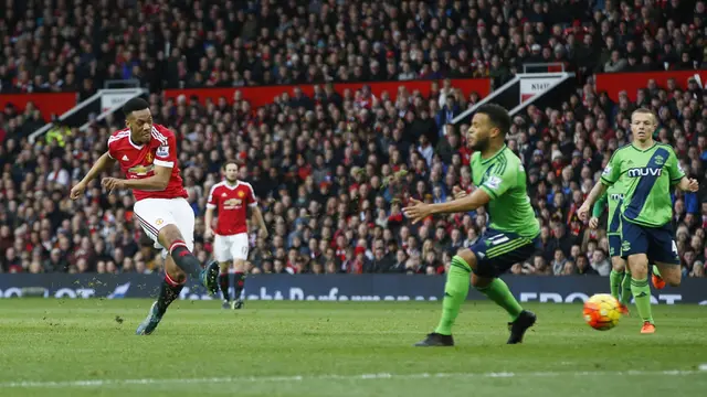 Manchester United vs Southampton (liputan6.com)