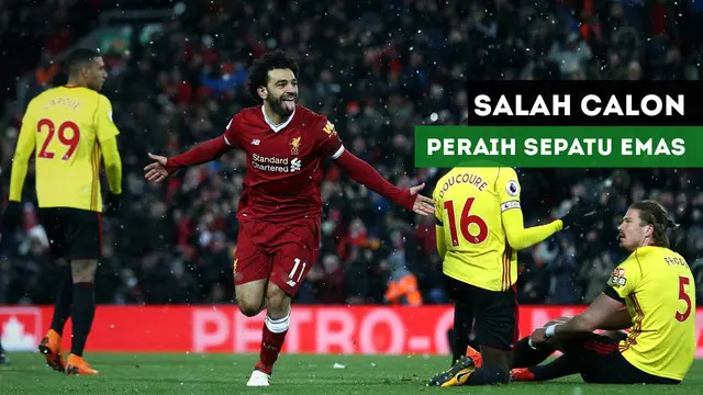 Raihan 28 gol Mohamed Salah membuat dirinya melewati Lionel Messi dengan 25 gol dalam daftar peraih sepatu emas.