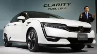 Honda Motor Co akhirnya merilis mobil berbahan bakar hidrogen, Clarity, di Jepang, kemarin (10/3/2016). 