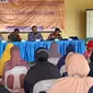 Kepala Diskominfo Kaltim Muhammad Faisal saat menjadi pembicara di sosialisasi SP4N-Lapor di Kampung Tanjung Batu, Kecamatanan Kepulauan Derawan, Kabupaten Berau.