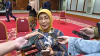 Kepala Dinkes DKI Jakarta Ani Ruspitawati saat ditemui wartawan di Balai Kota DKI Jakarta, Kamis (21/12/2023). (Merdeka.com/Lydia Fransisca)