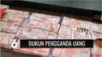 Enam orang ditangkap polisi karena membuat dan mengedarkan uang palsu di Mataram, Nusa Tenggara Barat. Salah seorang pelaku mengaku dukun yang dapat menyulap uang palsu menjadi uang asli.