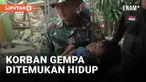 Seorang bocah berusia 6 tahun ditemukan masih hidup setelah tertimbun runtuhan rumahnya akibat gempa di Cianjur 3 hari lalu. Ia terkubur hidup-hidup selama 3 hari dan masih ditemukan dalam keadaan selamat.