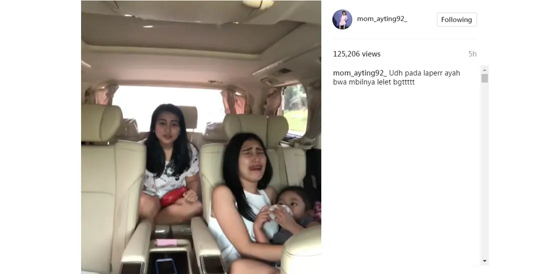 Adik Ayu Ting Ting kenakan celana super pendek (Foto: Instagram)