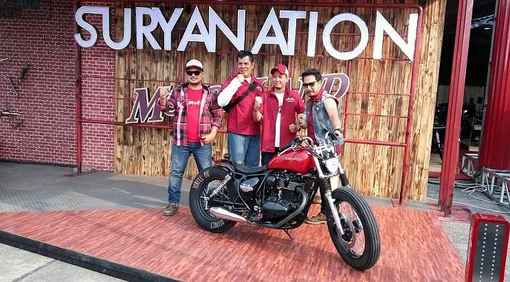 Suryanation Motorland 2017 seri Tangerang berlangsung di Lapangan Udara Pondok Cabe. (Septian/Liputan6.com)