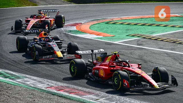 Foto: Momen Max Verstappen Ukir Sejarah Baru di Formula 1 GP Italia 2023, Salip Rekor Sebastian Vettel