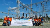 PT PLN UIP KLT sukses melaksanakan energize atau pemberian tegangan pertama pada Line OPGW Sirkit 2 Saluran Udara Tegangan Tinggi (SUTT) 150 kV Sangatta – Maloy pada Minggu (30/7/2023).